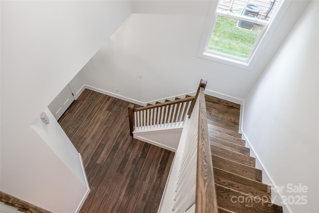 15 Myrtle Lee Cv, Arden, NC 28704 - stairway with wood finished floors and baseboards