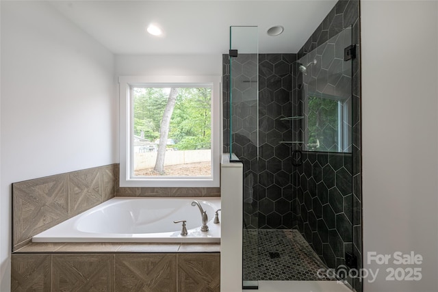 15 Myrtle Lee Cv, Arden, NC 28704 - full bath featuring a garden tub and tiled shower