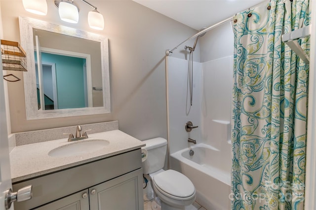 210 Holmes Dr, Spartanburg, SC 29303 - bathroom featuring shower / bathtub combination with curtain and vanity