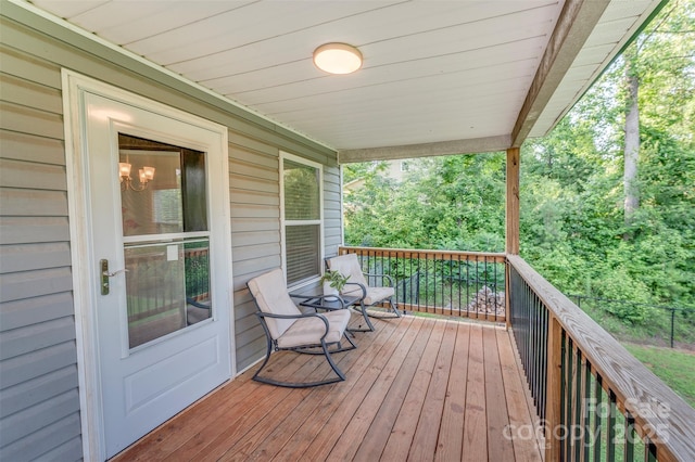 210 Holmes Dr, Spartanburg, SC 29303 - view of wooden terrace