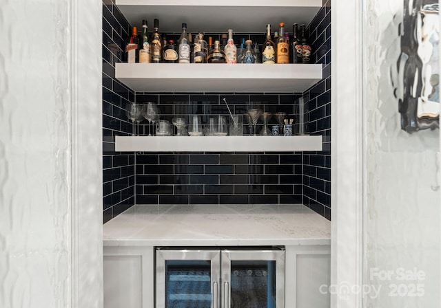 400 Hunter Ln, Charlotte, NC 28211 - full bathroom featuring beverage cooler and a tile shower