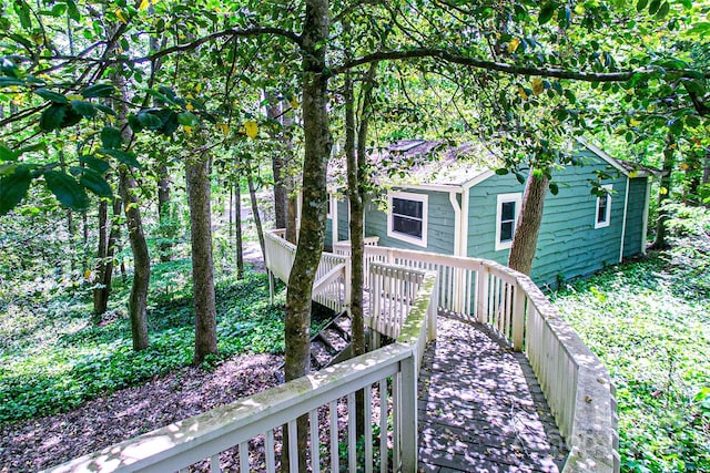 70 Lake Sega Cir, Brevard, NC 28712 - view of front of home with a deck