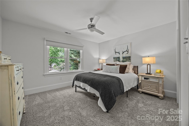 19614 Meta Rd, Cornelius, NC 28031 - carpeted bedroom with baseboards and ceiling fan