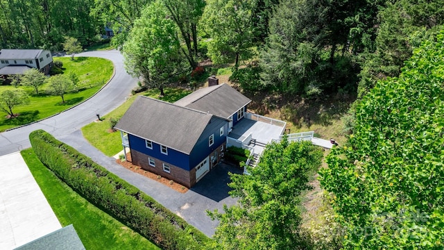 birds eye view of property