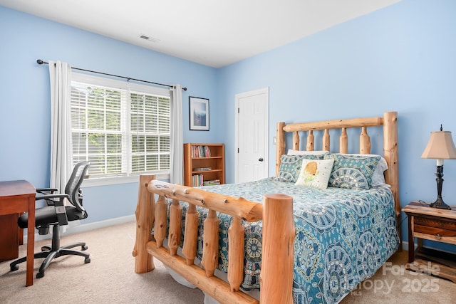 16028 Hallaton Dr, Huntersville, NC 28078 - carpeted bedroom featuring baseboards and visible vents