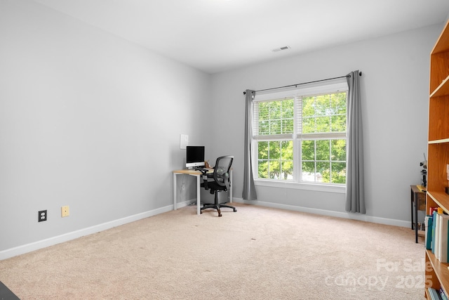 16028 Hallaton Dr, Huntersville, NC 28078 - carpeted office space featuring baseboards and visible vents