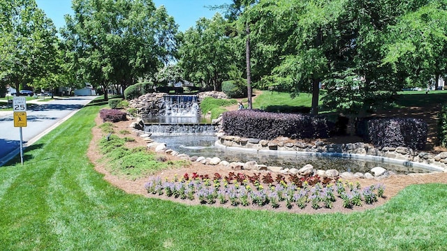16028 Hallaton Dr, Huntersville, NC 28078 - view of property's community featuring a lawn