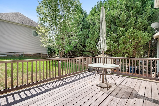 16028 Hallaton Dr, Huntersville, NC 28078 - view of wooden terrace