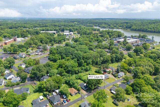 917 Laye St, Belmont, NC 28012 - bird's eye view of a heavily wooded area and a nearby body of water