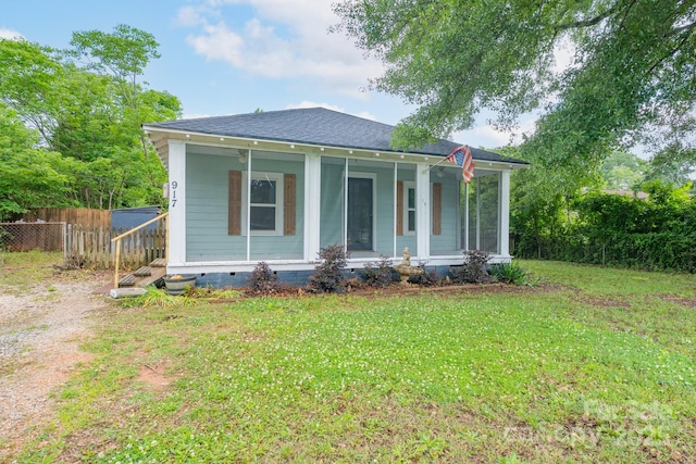 917 Laye St, Belmont, NC 28012 - view of front of house with crawl space, roof with shingles, and covered porch