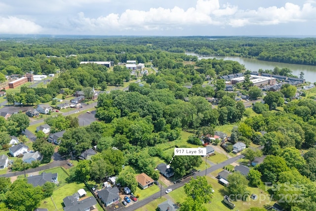 917 Laye St, Belmont, NC 28012 - aerial view of a forest and a nearby body of water