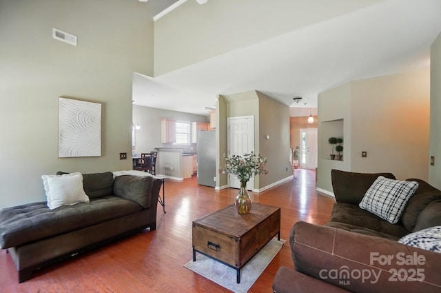 14402 Asheton Creek Dr, Charlotte, NC 28273 - living room with light wood-style floors and baseboards