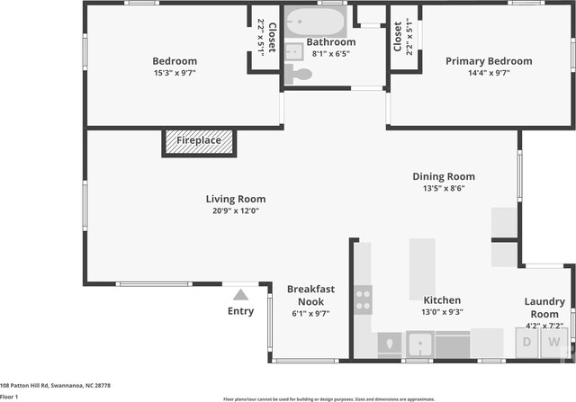 108 Patton Hill Rd, Swannanoa, NC 28778 - home floor plan