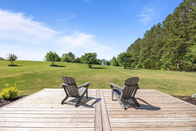 9871 Travertine Trl, Davidson, NC 28036 - wooden terrace with a yard