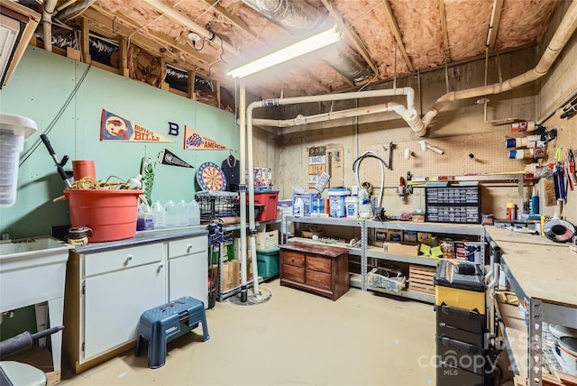 view of storage room