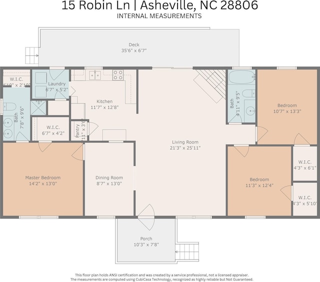 15 Robin Ln, Asheville, NC 28806 - property floor plan
