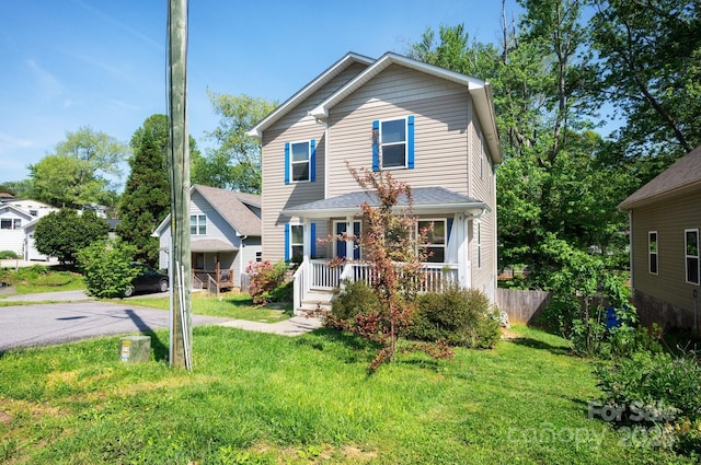 92 Le-An-Hurst Rd, Asheville, NC 28803 - traditional home with a porch and a front yard