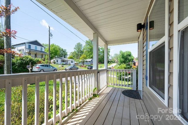 92 Le-An-Hurst Rd, Asheville, NC 28803 - deck with covered porch and a residential view