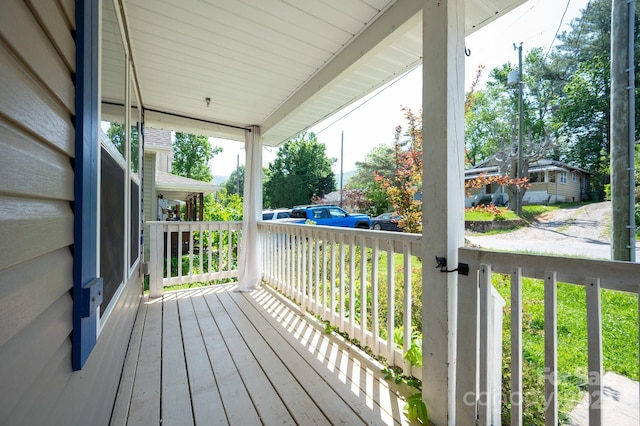 92 Le-An-Hurst Rd, Asheville, NC 28803 - deck featuring covered porch