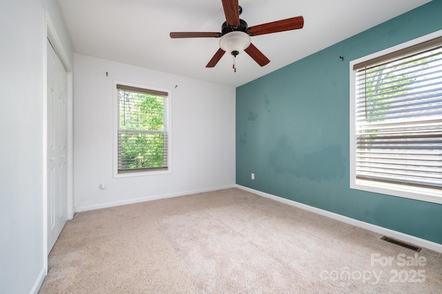 92 Le-An-Hurst Rd, Asheville, NC 28803 - empty room with carpet, ceiling fan, and baseboards