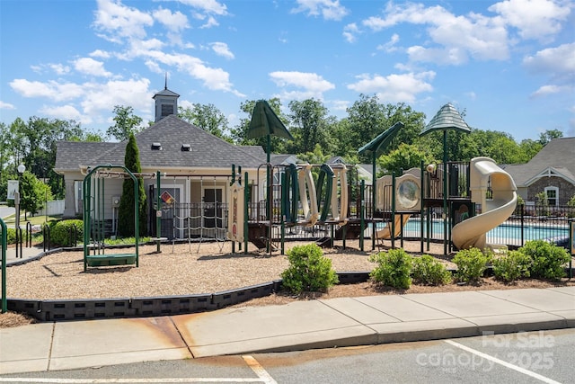 2021 Boynton St, Charlotte, NC 28269 - community jungle gym featuring fence