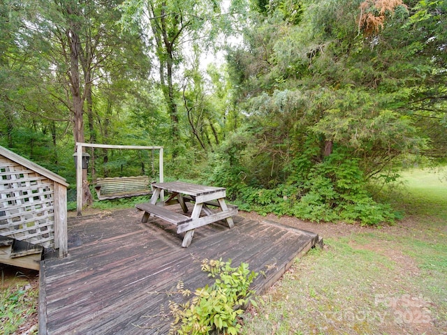 view of deck