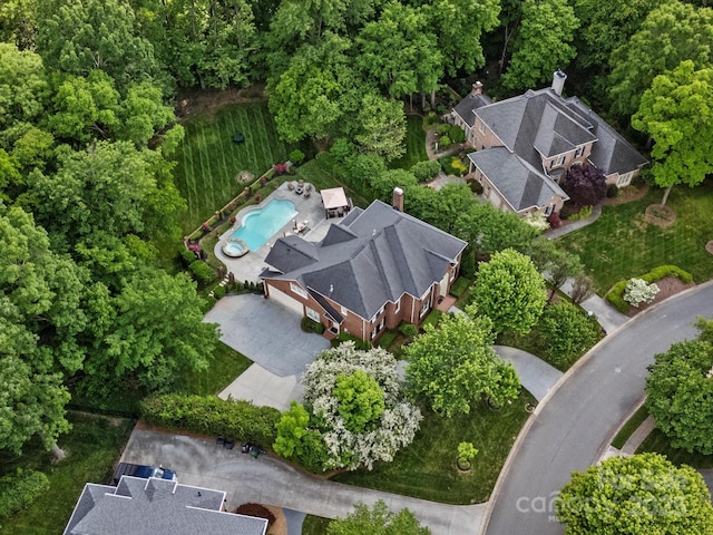13029 Whisper Creek Dr, Charlotte, NC 28277 - drone / aerial view of a pool