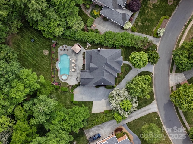 13029 Whisper Creek Dr, Charlotte, NC 28277 - aerial view of property and surrounding area featuring a pool area