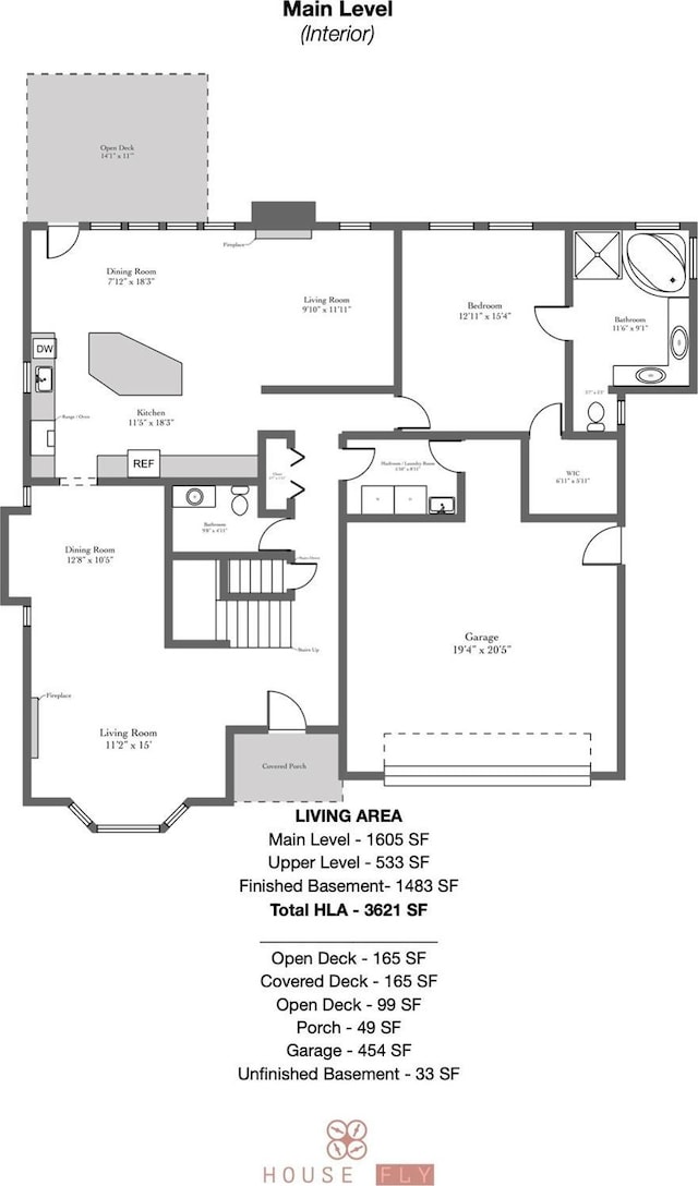 33 Village Pointe Ln, Asheville, NC 28803 - floor plan / room layout