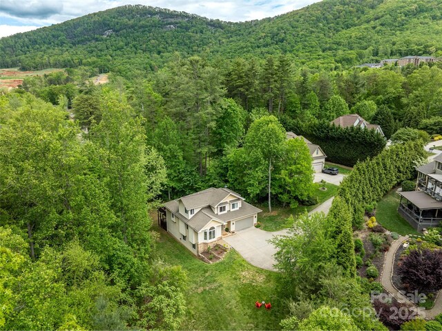 33 Village Pointe Ln, Asheville, NC 28803 - bird's eye view of a forest and a mountain backdrop