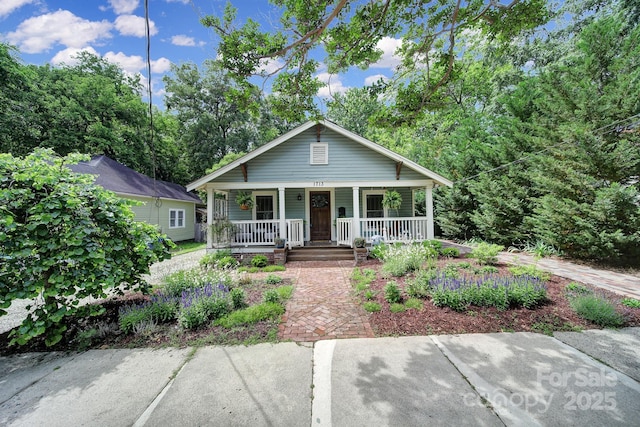 bungalow-style home featuring covered porch