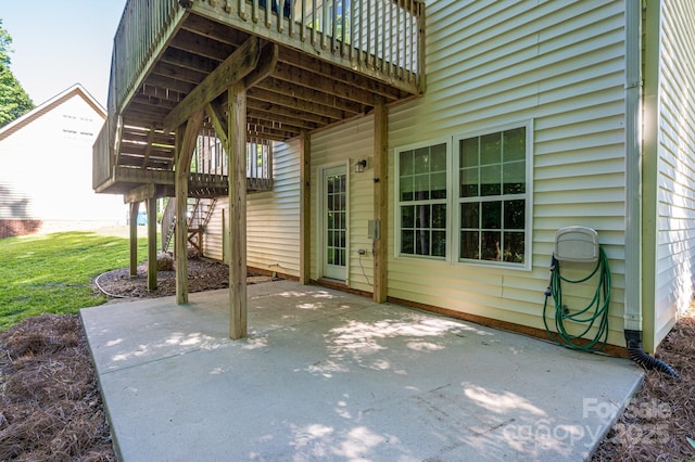 319 Beacon Hills Dr, Gastonia, NC 28056 - view of patio with a deck