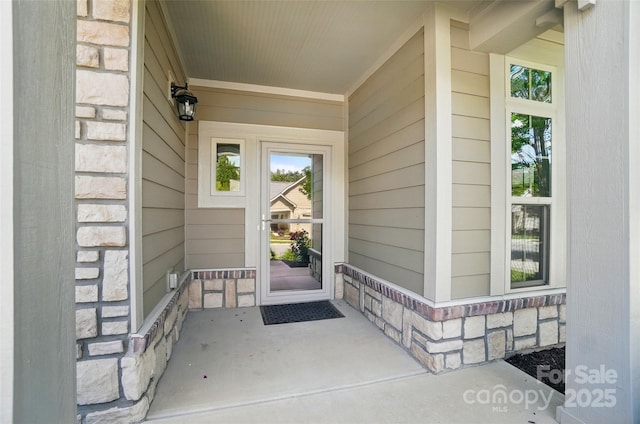 5028 Polo Gate Blvd, Charlotte, NC 28216 - view of exterior entry featuring stone siding
