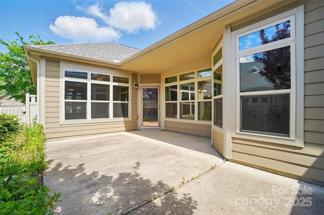 5028 Polo Gate Blvd, Charlotte, NC 28216 - back of house with a patio and a shingled roof