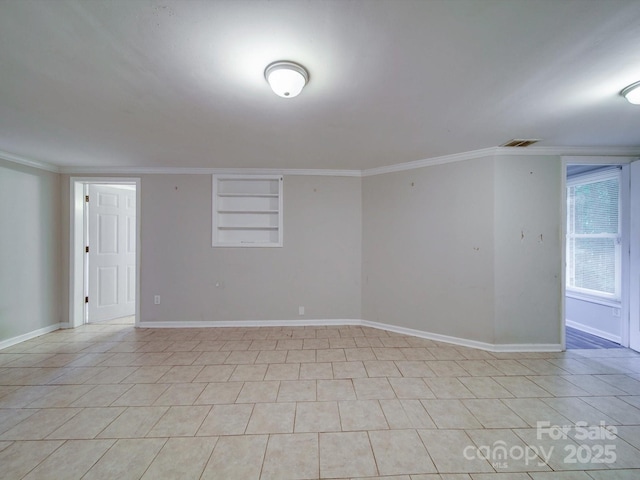363 Sowers Rd, Linwood, NC 27299 - spare room with crown molding, baseboards, and built in features