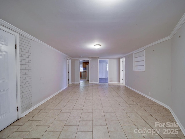 363 Sowers Rd, Linwood, NC 27299 - unfurnished room featuring crown molding, light tile patterned flooring, and baseboards