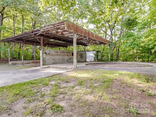 363 Sowers Rd, Linwood, NC 27299 - view of yard with a carport and driveway