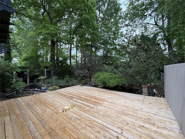 view of deck