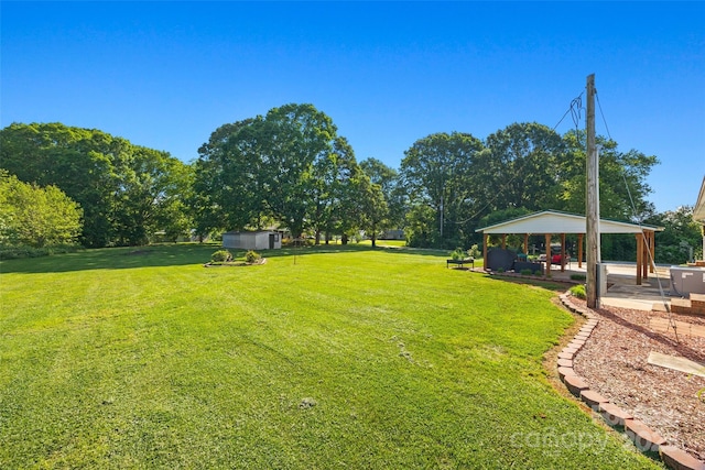 105 Carrie Ln Unit 3, Cherryville, NC 28021 - view of yard with a gazebo and a patio area
