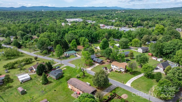 606 Hillcrest St, Hudson, NC 28638 - aerial view with a view of trees and a mountain view