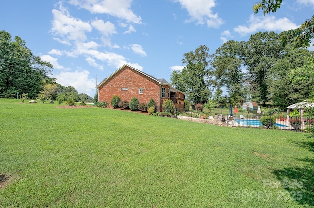 600 Old Hardin Rd, Dallas, NC 28034 - view of yard with a gazebo, fence, and a fenced in pool