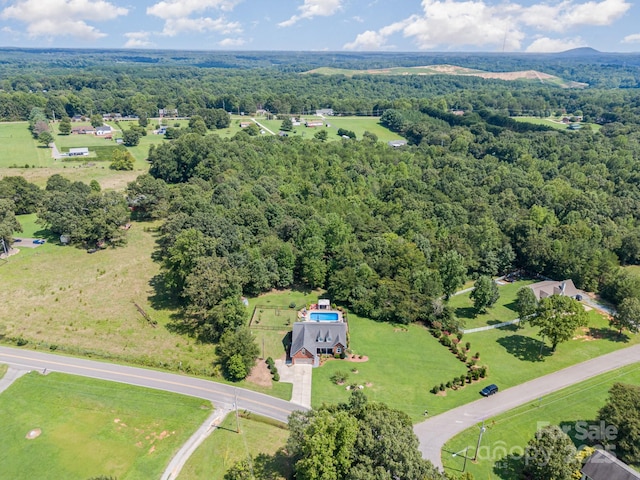 600 Old Hardin Rd, Dallas, NC 28034 - drone / aerial view featuring a wooded view