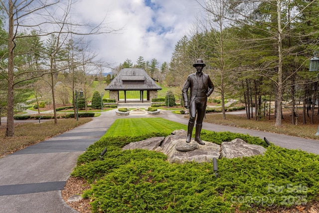 surrounding community with a gazebo