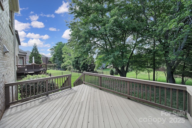 5633 Open Book Ln, Charlotte, NC 28270 - deck featuring a lawn