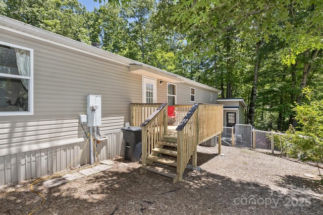 20 Howell Rd, Brevard, NC 28712 - rear view of house with a deck and view of scattered trees