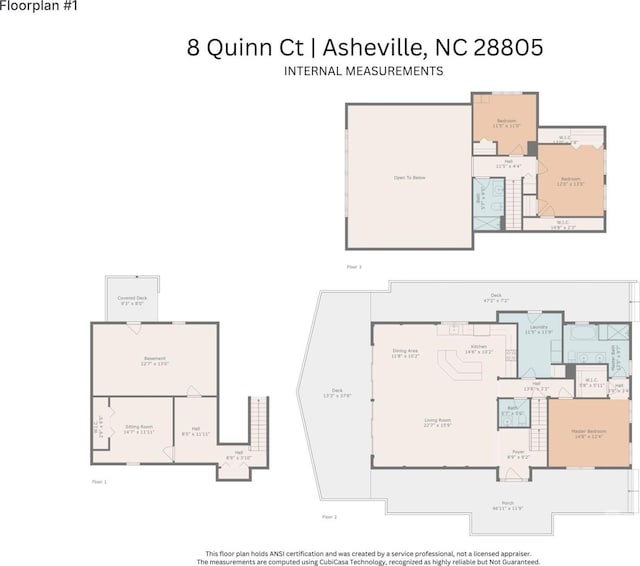 8 Quinn Ct, Asheville, NC 28805 - room layout