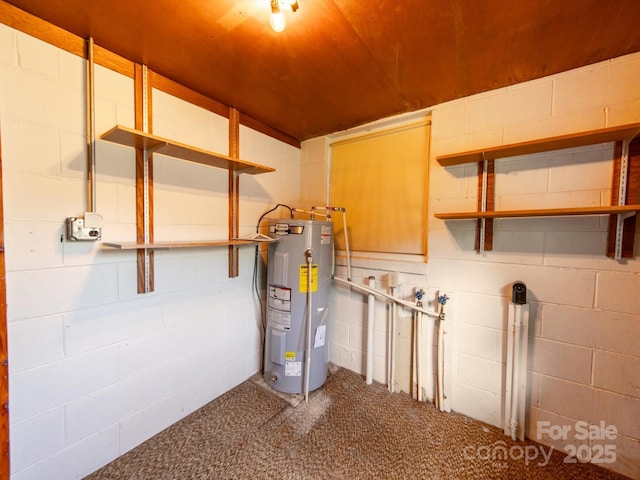 utilities featuring water heater