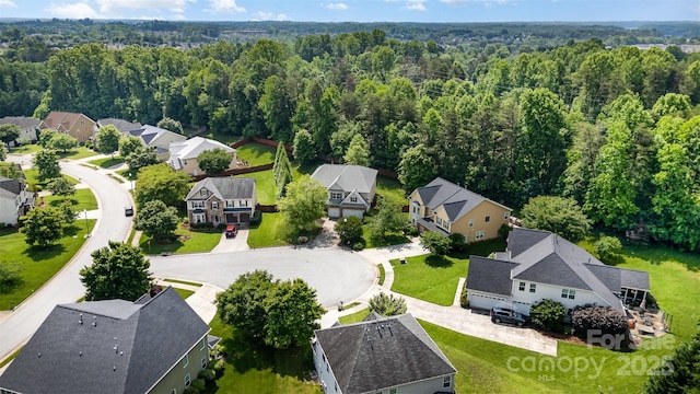 4504 Rockland Ct, High Point, NC 27265 - aerial view of residential area featuring a forest