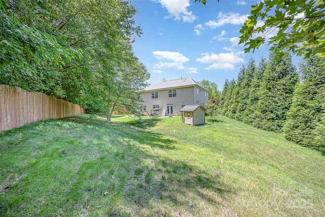 4504 Rockland Ct, High Point, NC 27265 - view of yard featuring a storage unit