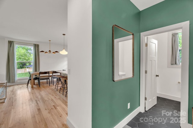 30 Spaulding Dr, Candler, NC 28715 - hall with baseboards and wood finished floors